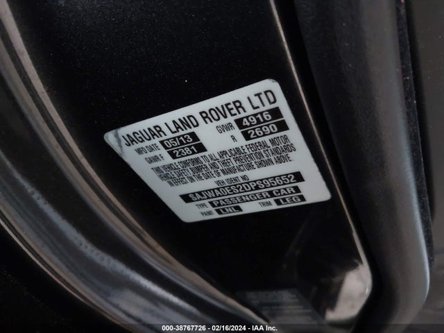 2013 JAGUAR XF SAJWA0ES2DPS95652 Photo 8