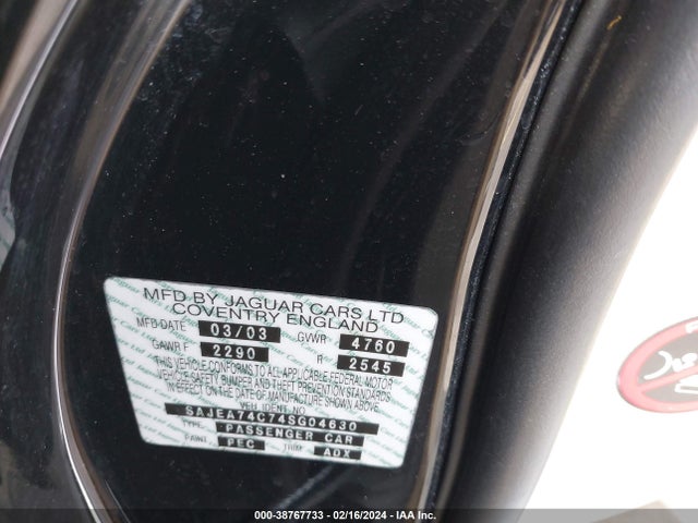 2004 JAGUAR XJ SAJEA74C74SG04630 Photo 8