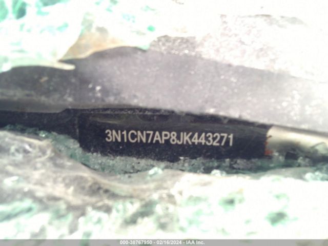 3N1CN7AP8JK443271 Nissan Versa 1.6 Sv