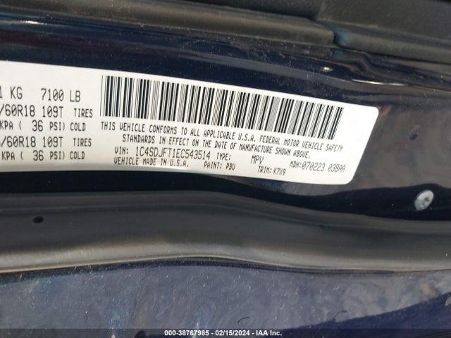 Dodge Durango Special Service 2014 1C4SDJFT1EC543514 Image 9