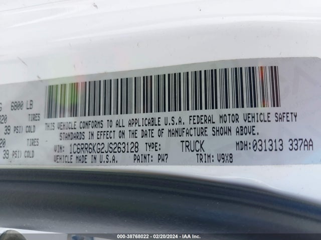 RAM 1500 Express  4x2 5'7 Box 2018 1C6RR6KG2JS263128 Image 9