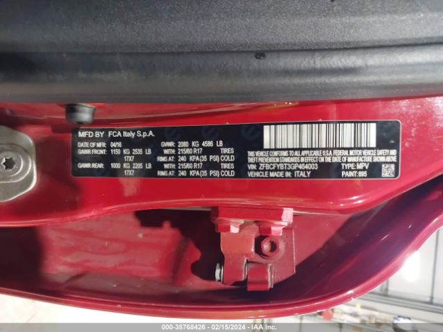 ZFBCFYBT3GP464003 Fiat 500x Easy