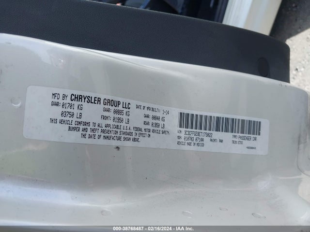 2014 FIAT 500E 3C3CFFGE8ET173022 Photo 8