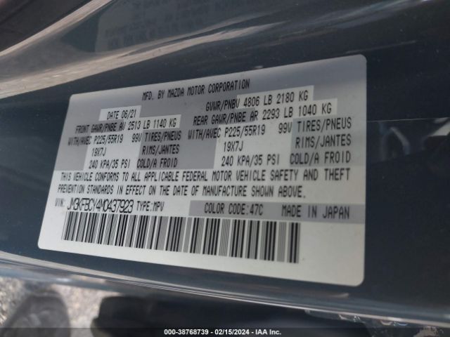 JM3KFBCY4M0437923 Mazda Cx-5 Carbon Edition Turbo