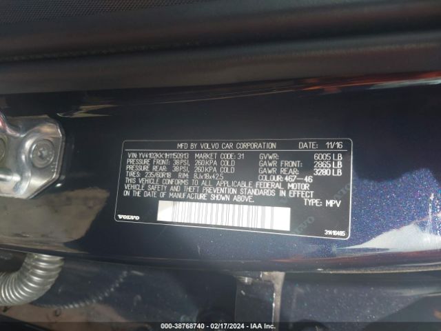 YV4102KK1H1150913 Volvo Xc90 T5 Momentum