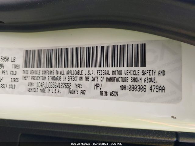 1C4PJLCB5GW127652 Jeep Cherokee Altitude