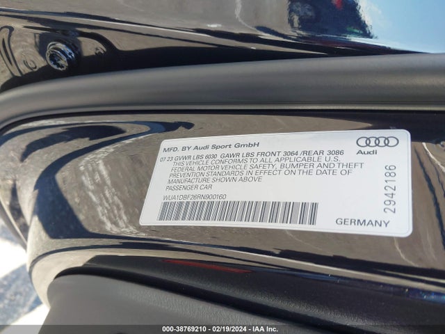 2024 AUDI RS 6 AVANT WUA1DBF26RN900160 Photo 8