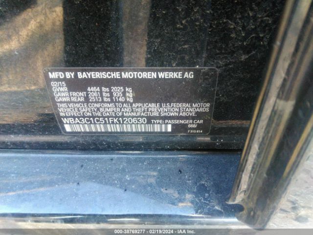 WBA3C1C51FK120630 BMW 328I