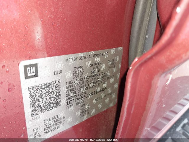 1GTP6EE1XK1188485 GMC Canyon Denali