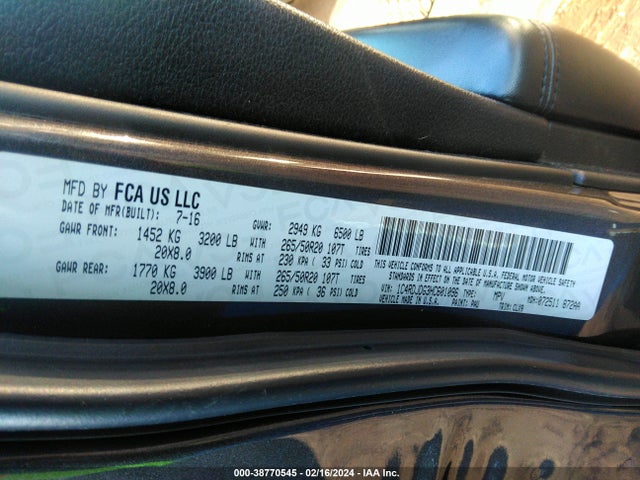 Dodge Durango Gt Awd 2017 1C4RDJDG3HC601096 Image 9
