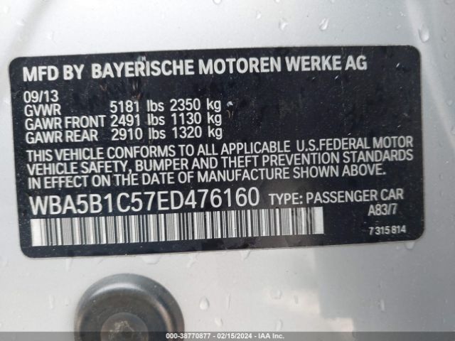 WBA5B1C57ED476160 BMW 535i