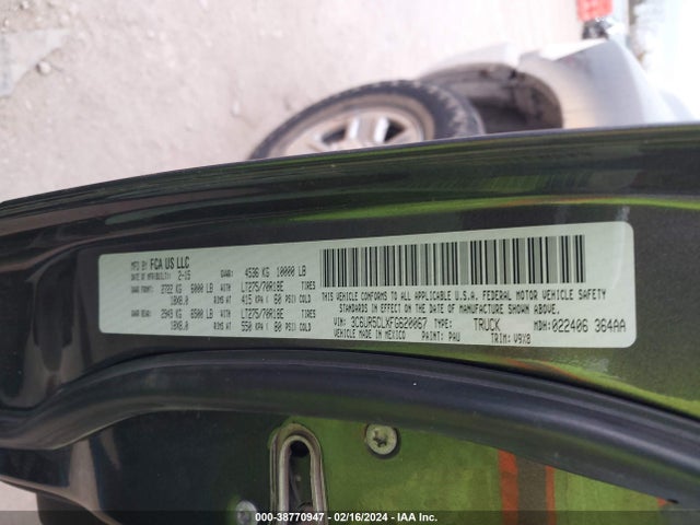 RAM 2500 Tradesman 2015 3C6UR5CLXFG620067 Image 9