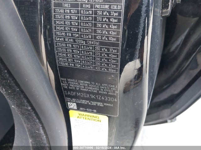 2019 JAGUAR E-PACE SADFM2GX1K1Z43304 Photo 8