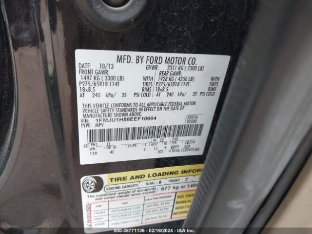 1FMJU1H56EEF10664 Ford Expedition Xlt