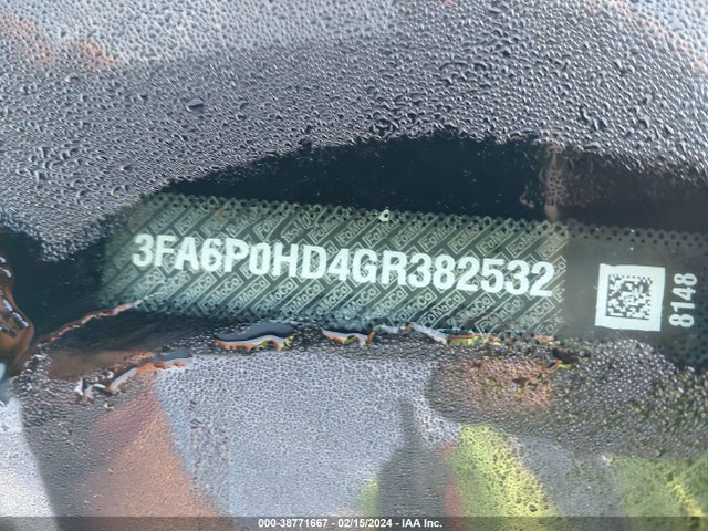 Ford FUSION SE 2016 3FA6P0HD4GR382532 Image 9
