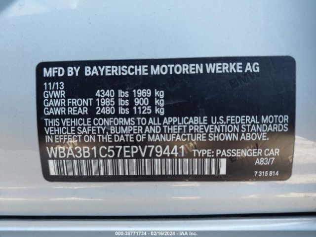 WBA3B1C57EPV79441 BMW 320i