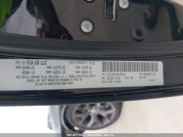 2C3CDZBT9KH705301 Dodge Challenger R/t
