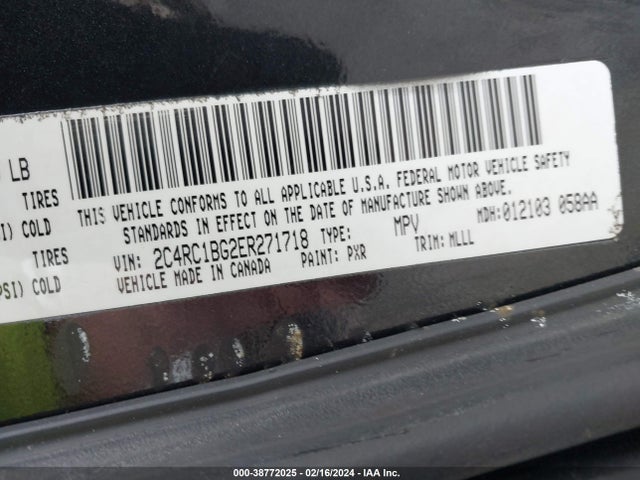 2C4RC1BG2ER271718 Chrysler Town & Country Touring