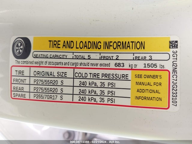 GMC Sierra 1500 Slt 2018 3GTU2NEC7JG233107 Image 9