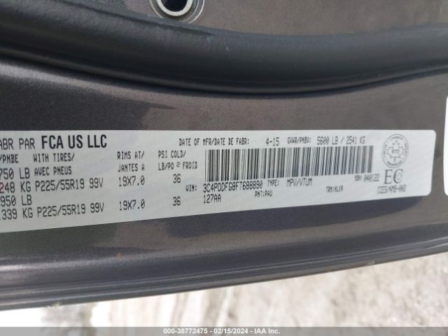 3C4PDDFG8FT688890 Dodge Journey R/t
