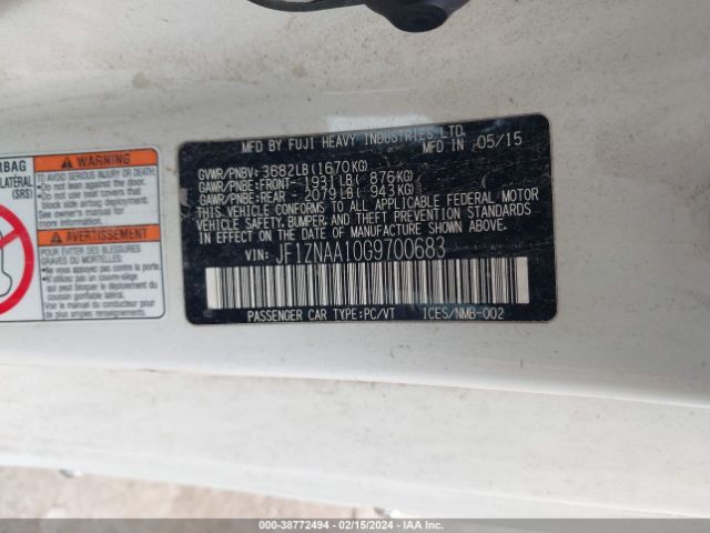 JF1ZNAA10G9700683 Scion FR-S