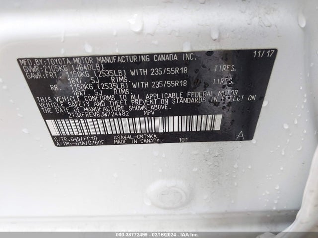 Toyota Rav4 Adventure 2018 2T3RFREV8JW724482 Image 9