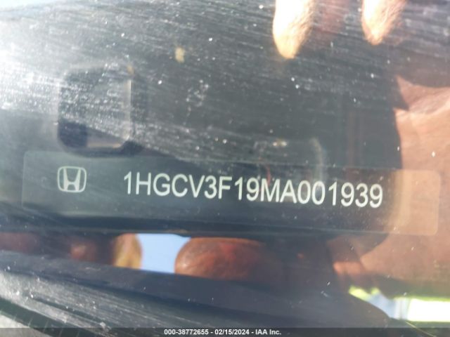 1HGCV3F19MA001939 Honda ACCORD HYBRID