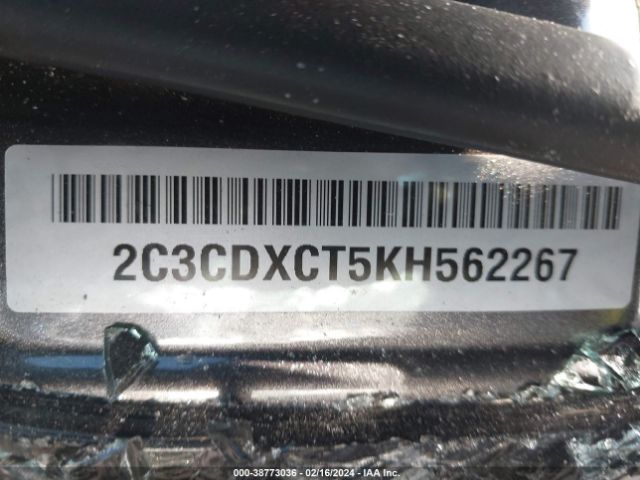 2C3CDXCT5KH562267 Dodge Charger R/t Rwd