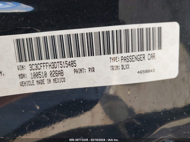 2013 FIAT 500 3C3CFFFH3DT515485 Photo 8