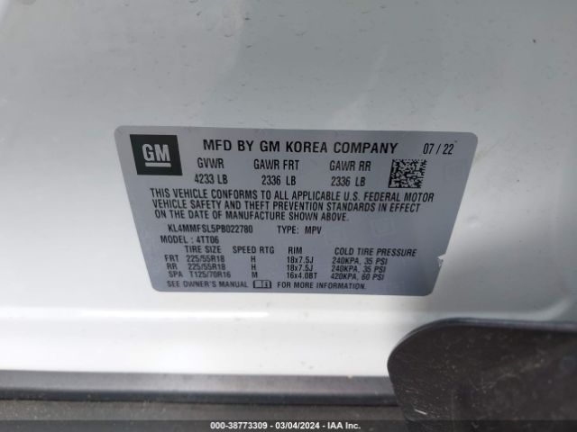 2023 BUICK ENCORE GX KL4MMFSL5PB022780 Photo 8