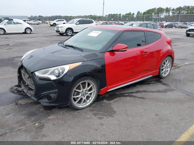 2013 HYUNDAI VELOSTER TURBO W/BLACK VIN: KMHTC6AE7DU100835