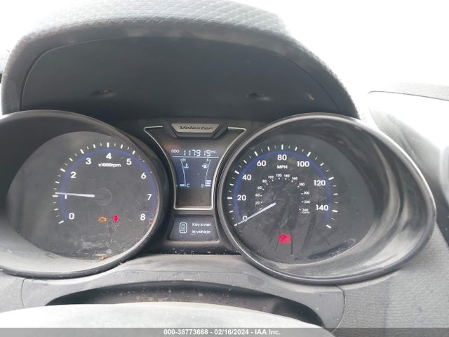 2013 HYUNDAI VELOSTER TURBO W/BLACK VIN: KMHTC6AE7DU100835