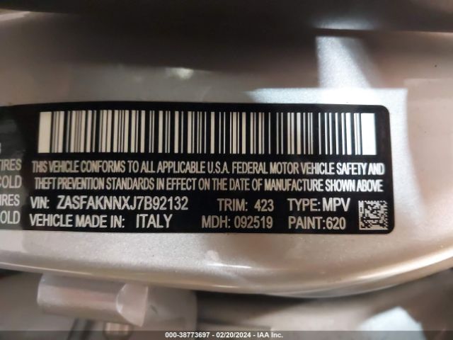 ZASFAKNNXJ7B92132 Alfa Romeo Stelvio Ti Sport Awd