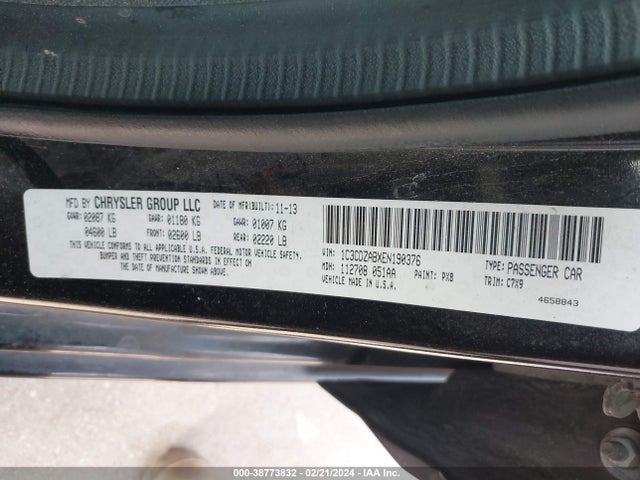 Dodge AVENGER SE 2014 1C3CDZABXEN190376 Image 9
