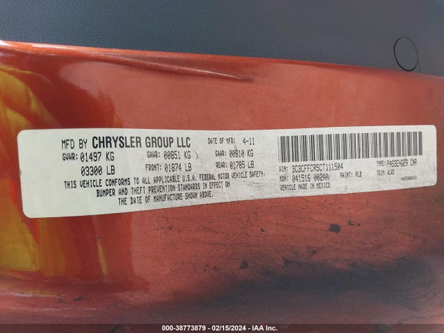 2012 FIAT 500 3C3CFFCR5CT111504 Photo 8