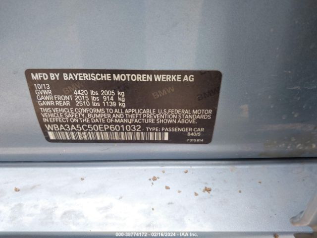 WBA3A5C50EP601032 BMW 328I