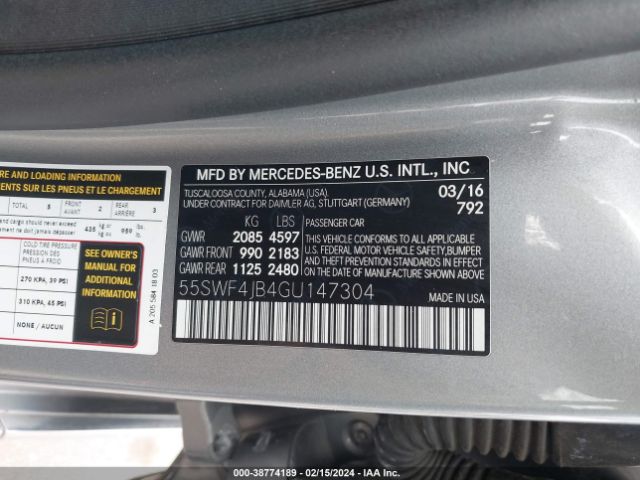 55SWF4JB4GU147304 Mercedes-Benz C 300 Luxury/sport