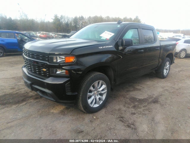 Chevrolet Silverado 1500 4wd  Short Bed Custom 2021 3GCPYBEKXMG338648 Image 2