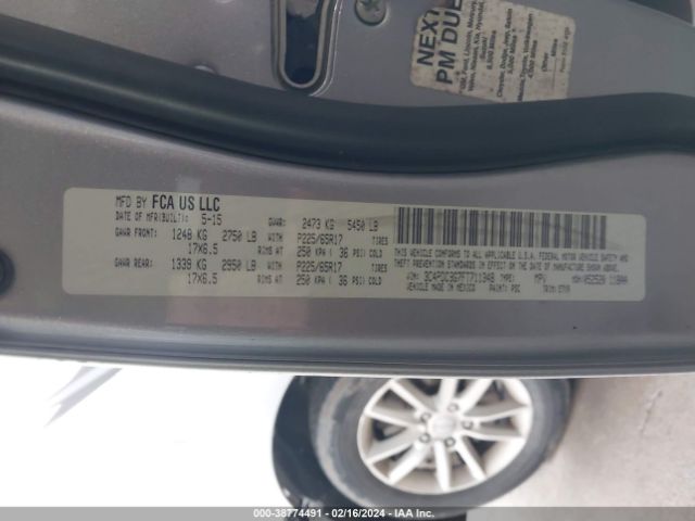 3C4PDCBG7FT711348 Dodge Journey Sxt