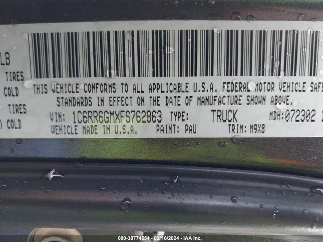 1C6RR6GMXFS762863 RAM 1500 Big Horn