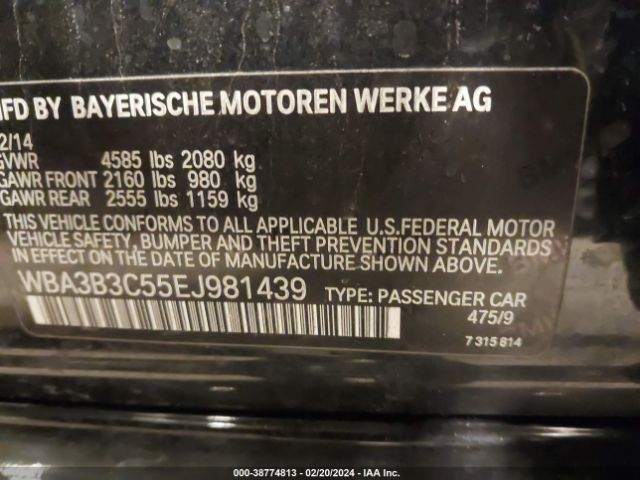 WBA3B3C55EJ981439 BMW 328i Xdrive
