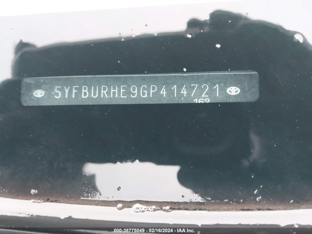 Toyota COROLLA LE 2016 5YFBURHE9GP414721 Image 9