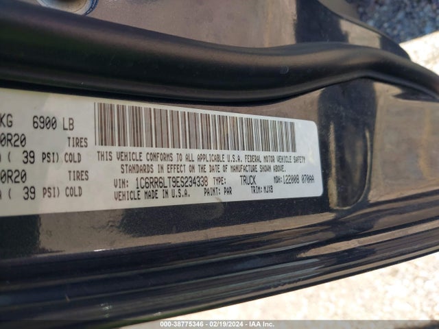 RAM 1500 Lone Star 2014 1C6RR6LT9ES234338 Image 9