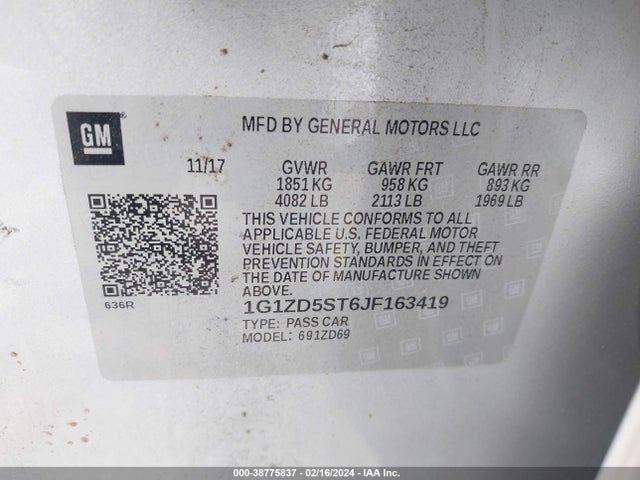 Chevrolet MALIBU LT 2018 1G1ZD5ST6JF163419 Image 9