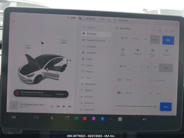 5YJ3E1EA1MF100184 Tesla Model 3 Standard Range Plus Rear-wheel Drive