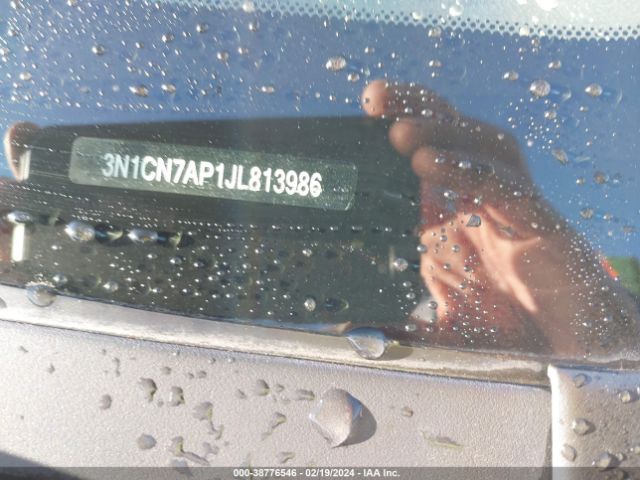 3N1CN7AP1JL813986 Nissan Versa 1.6 S+