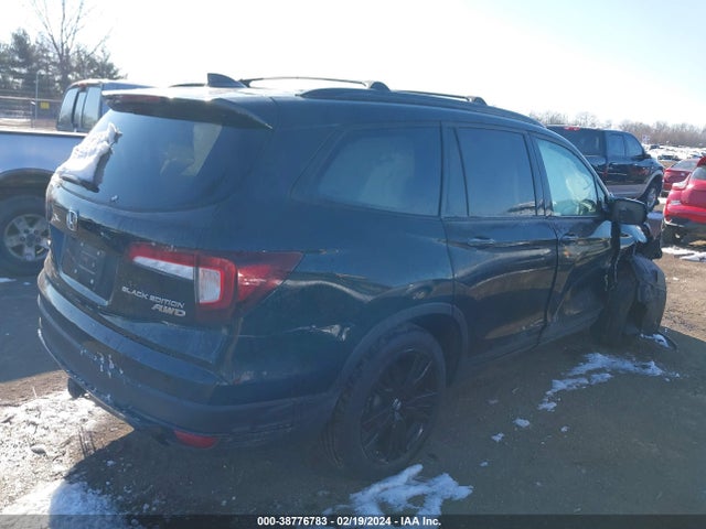 5FNYF6H78NB058274 Honda Pilot Awd Black Edition