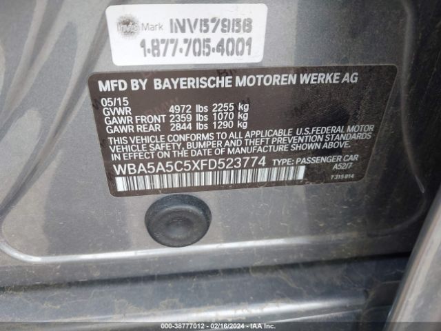 WBA5A5C5XFD523774 BMW 528I