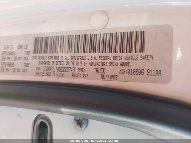 RAM 1500 Lone Star 2016 1C6RR7LT0GS222748 Image 9