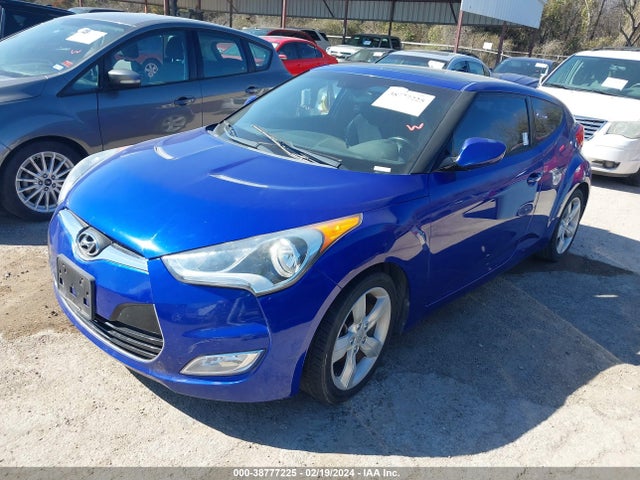 2014 HYUNDAI VELOSTER BASE W/BLACK VIN: KMHTC6AD8EU200130